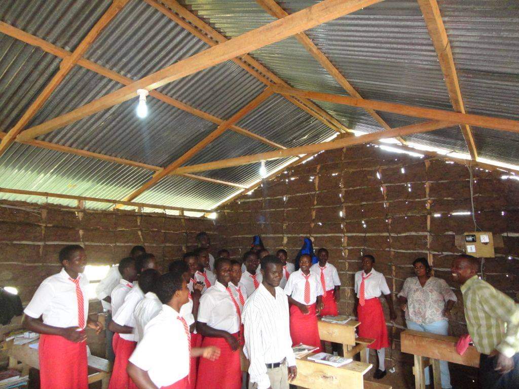 Girls in class at Glory Mission Girls Centre